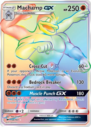 Machamp GX (154) Holofoil - Burning Shadows