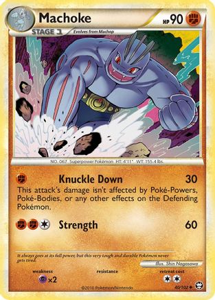 Machoke (40) Reverse Holofoil - Triumphant