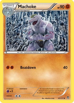 Machoke (45) Reverse Holofoil - Furious Fists