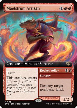 Maelstrom Artisan // Rocket Volley (Extended Art) (334) - Secrets of Strixhaven