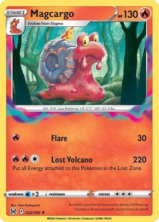 Magcargo (22) Reverse Holofoil - Lost Origin