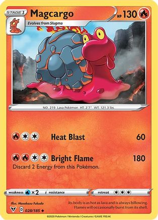 Magcargo (28) Reverse Holofoil - Vivid Voltage