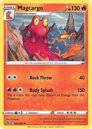 Magcargo (35) Reverse Holofoil - Fusion Strike