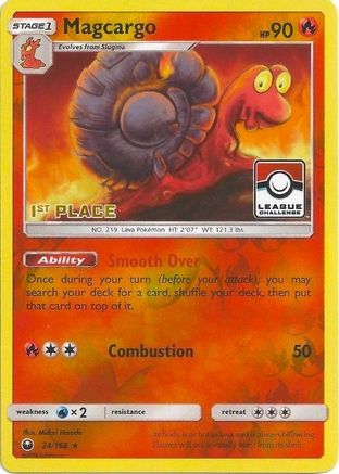 Magcargo (League Challenge) [1st Place] (24) Reverse Holofoil - Celestial Storm