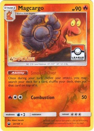 Magcargo (League Challenge) [4th Place] (24) Reverse Holofoil - Celestial Storm