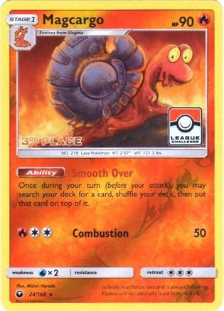 Magcargo (Pokemon League) [3rd Place] (24) Reverse Holofoil - League & Championship Cards