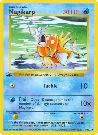 Magikarp (35) (Unlimited) - Base Set (Shadowless)