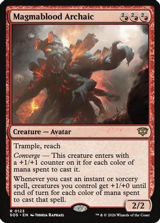 Magmablood Archaic (123) Foil - Secrets of Strixhaven