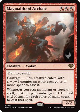 Magmablood Archaic (Promo Pack) (123) Foil - Secrets of Strixhaven