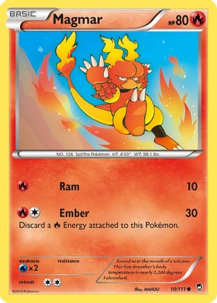 Magmar (10) Reverse Holofoil - Furious Fists