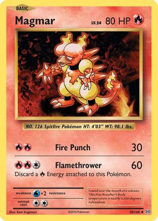 Magmar (20) Reverse Holofoil - Evolutions