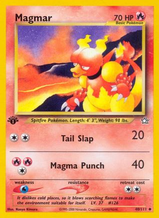 Magmar (40) (1st Edition) - Neo Genesis