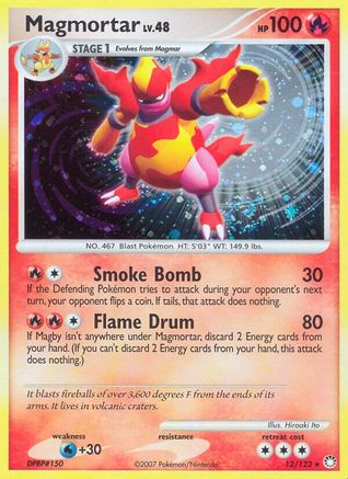 Magmortar (12) Holofoil - Mysterious Treasures