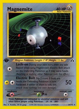 Magnemite (26) (1st Edition) - Neo Discovery