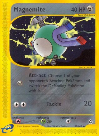 Magnemite (52) Reverse Holofoil - Aquapolis