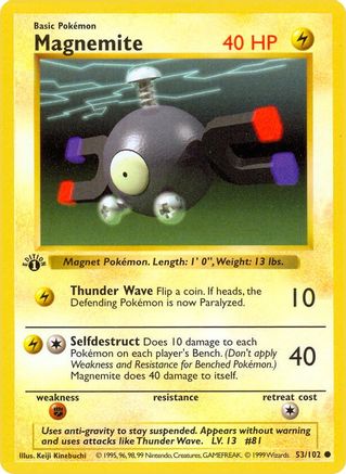 Magnemite (53) (Unlimited) - Base Set (Shadowless)