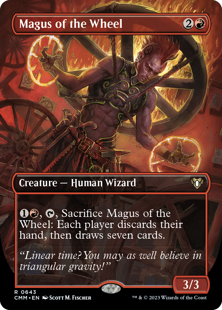Magus of the Wheel (Borderless) (643) Foil - Commander Masters