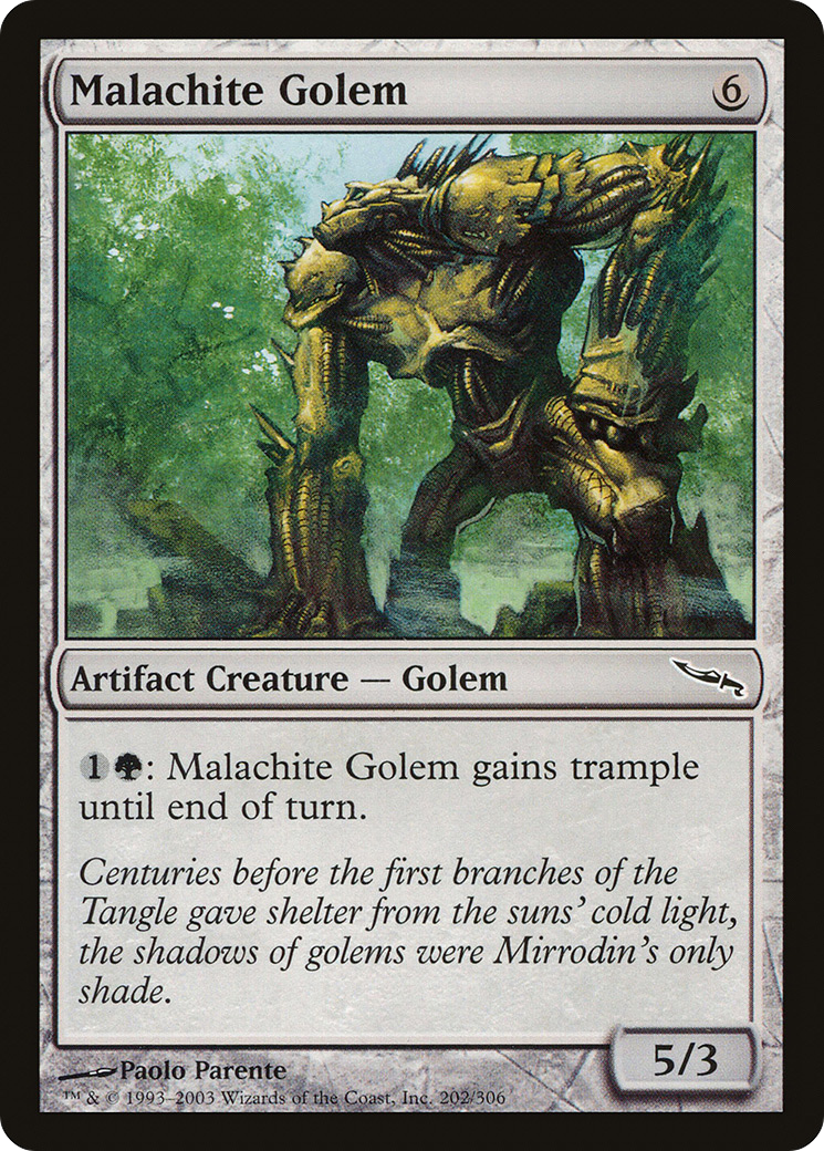 Malachite Golem (202) Foil - Mirrodin