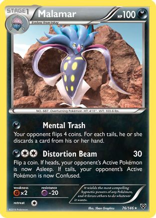 Malamar (76) Reverse Holofoil - XY Base Set