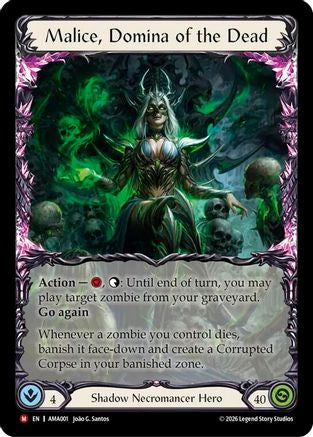 Malice, Domina of the Dead (AMA001) Rainbow Foil - Armory Deck: Malice, Domina of the Dead