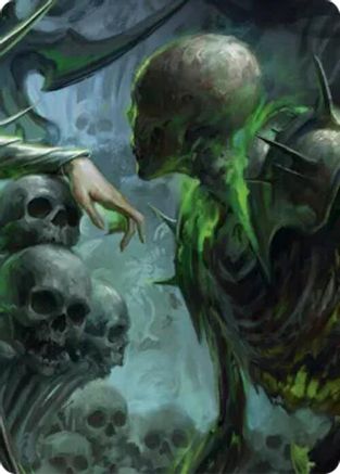 Malice, Domina of the Dead // Levia, Shadowborn Abomination Double Sided Art Card (Middle Right) - GEM Pack