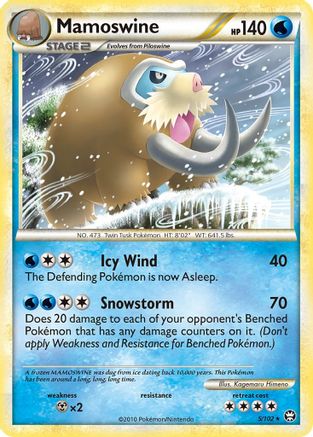 Mamoswine (5) Reverse Holofoil - Triumphant