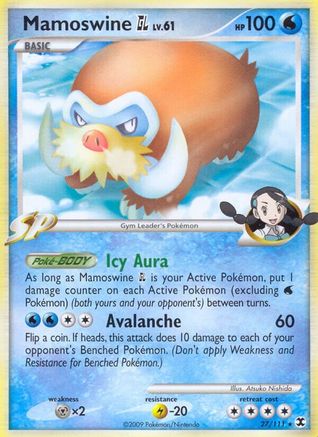 Mamoswine GL (27) Reverse Holofoil - Rising Rivals