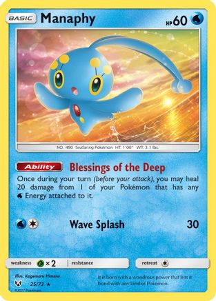 Manaphy (25) Holofoil - Shining Legends