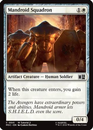 Mandroid Squadron (841) - Commander: Marvel Super Heroes