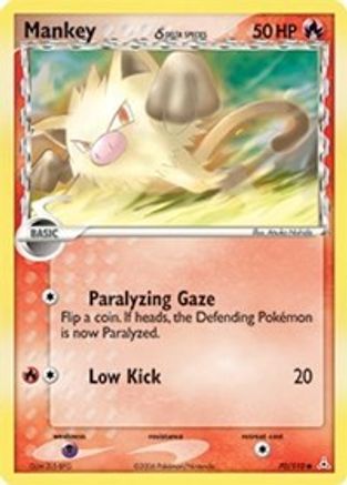 Mankey (Delta Species) (70) Reverse Holofoil - Holon Phantoms