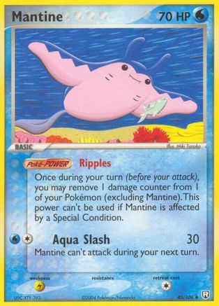 Mantine (45) Reverse Holofoil - Team Rocket Returns