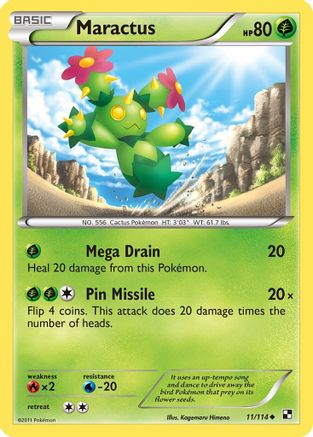 Maractus (11) Reverse Holofoil - Black & White