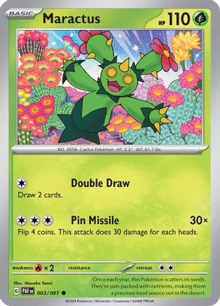 Maractus (3) Reverse Holofoil - Paldean Fates