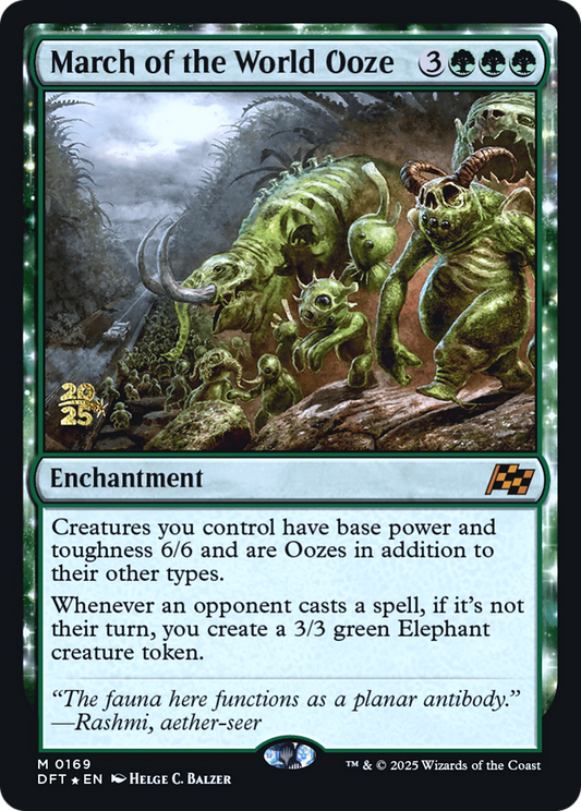 March of the World Ooze (Prerelease) (169) Foil - Aetherdrift