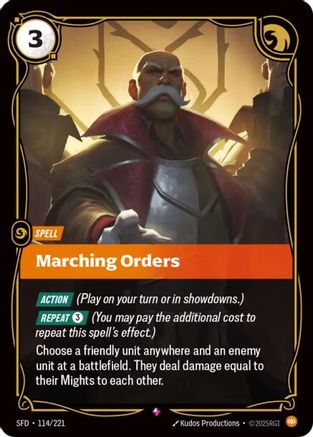 Marching Orders (114) Foil - Spiritforged