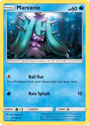 Mareanie (39) Reverse Holofoil - Guardians Rising