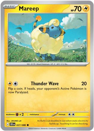 Mareep (27) Reverse Holofoil - Chaos Rising