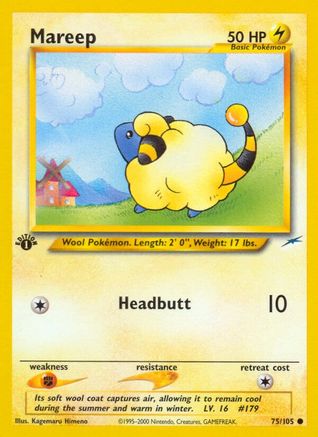 Mareep (75) (1st Edition) - Neo Destiny