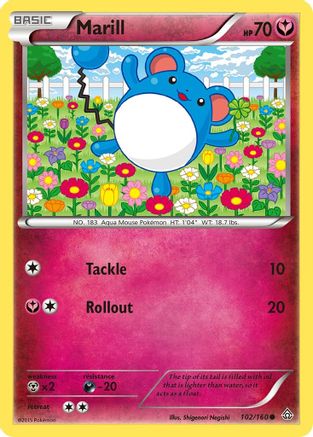 Marill (102) Reverse Holofoil - Primal Clash