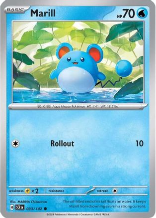 Marill (33) Reverse Holofoil - Stellar Crown