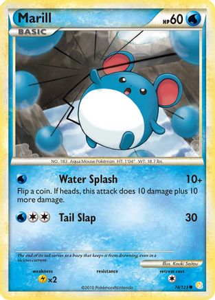 Marill (74) Reverse Holofoil - HeartGold & SoulSilver