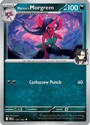 Marnie's Morgrem (135) Reverse Holofoil - Destined Rivals