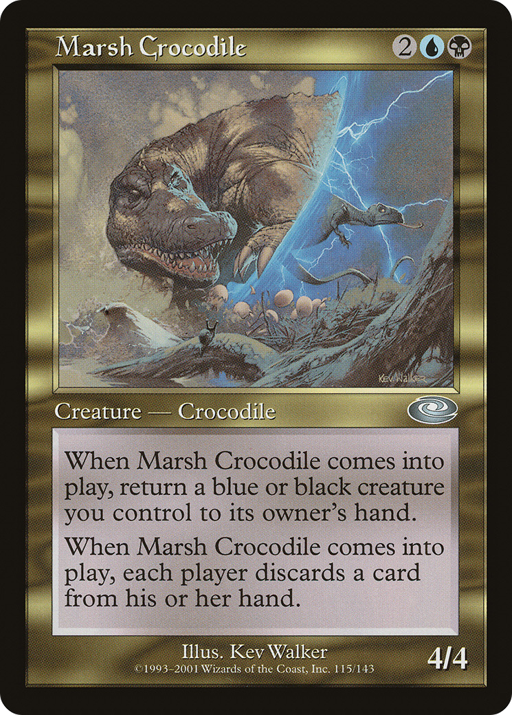 Marsh Crocodile (115) Foil - Planeshift