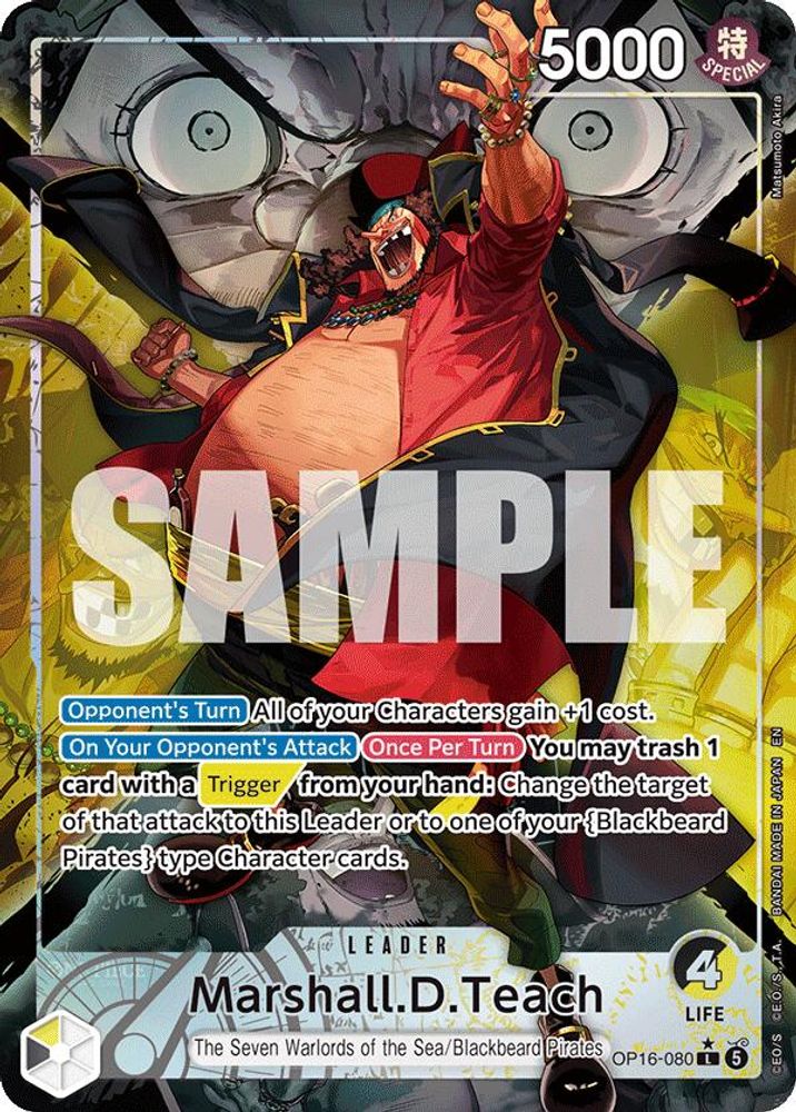 Marshall.D.Teach (Alternate Art) (OP16-080) Foil