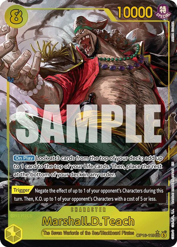Marshall.D.Teach (Alternate Art) (OP16-119) Foil