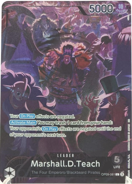 Marshall.D.Teach (English Version 2nd Anniversary Set) (OP09-081) Foil