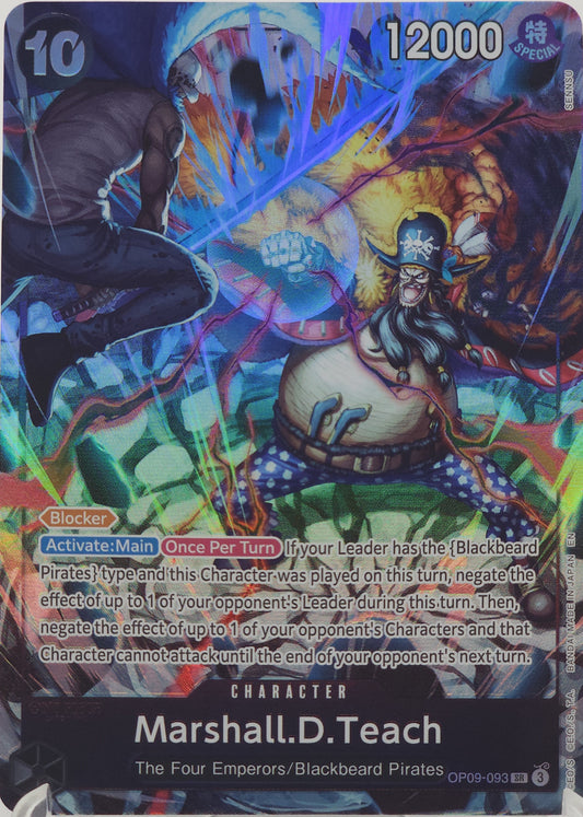 Marshall.D.Teach (English Version 2nd Anniversary Set) (OP09-093) Foil