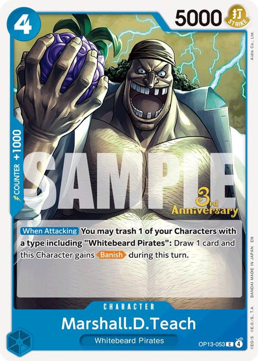Marshall.D.Teach (OP13-053) 3rd Anniversary Tournament Cards