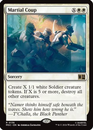Martial Coup (138) Surge Foil - Commander: Marvel Super Heroes