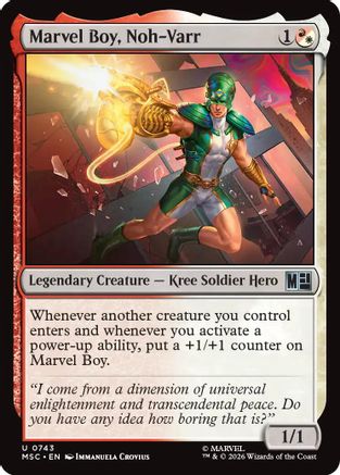Marvel Boy, Noh-Varr (743) Foil - Marvel Super Heroes